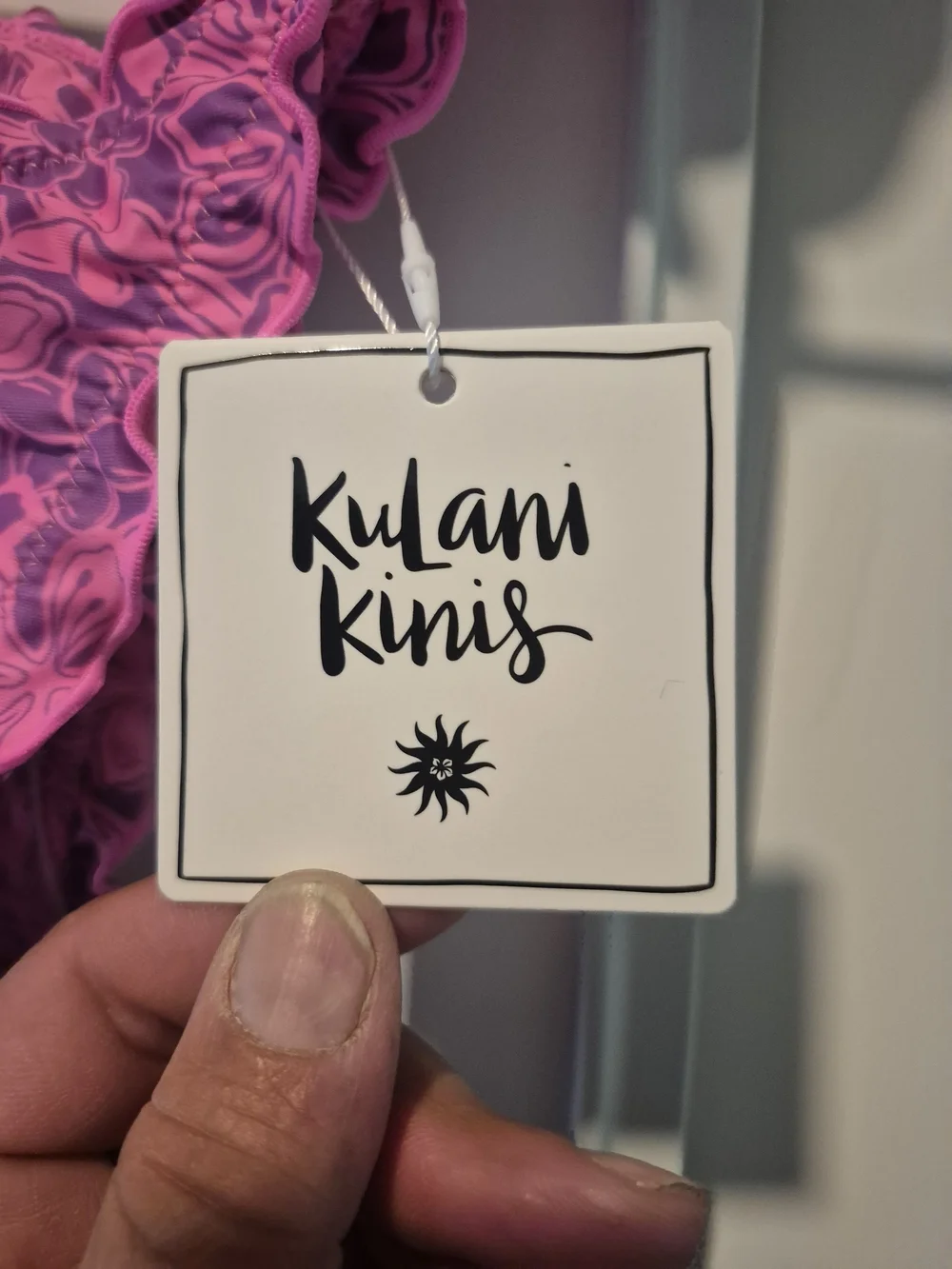 Kulani Kinis Hot Pink Floral Swimwear Top And Bottom